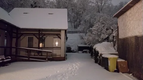 Az udvar télen